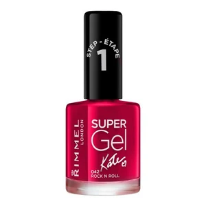 Rimmel London Super Gel By Kate STEP1 12 ml lak na nechty pre ženy 042 Rock n Roll