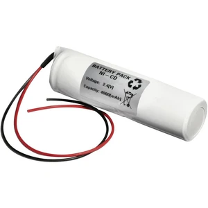 Emmerich 24D4000S akumulátor do núdzových svetiel  s káblom 2.4 V 4000 mAh