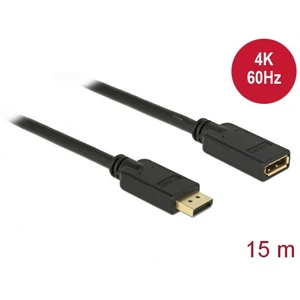 Delock DisplayPort predlžovací kábel #####DisplayPort Stecker, #####DisplayPort Buchse 15.00 m čierna 84908 pozlátené ko