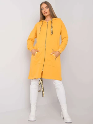 Yellow zip-up hoodie