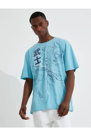 Koton Far East Printed Oversized T-Shirt