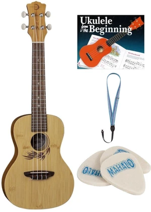 Luna UKE-BAMBOO-C SET Koncertní ukulele Natural