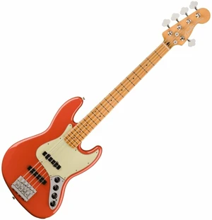 Fender Player Plus Jazz Bass V MN Fiesta Red 5-saitiger E-Bass, 5-Saiter E-Bass