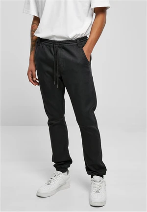 Knitted denim pants Jogpants realblack washed