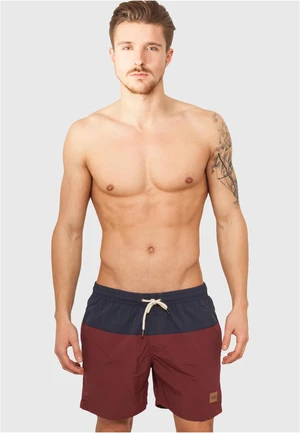 Block Swim Shorts nvy/burgundy