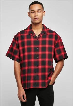 Loose checked pleasure shirt black/red