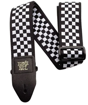 Ernie Ball Classic Jacquard Textilgurte für Gitarren Black & White