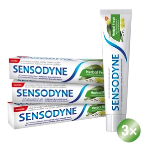 SENSODYNE Herbal Fresh zubná pasta 3 x 75 ml