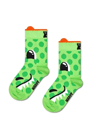 Dětské ponožky Happy Socks Kids Dragon Sock zelená barva, P001435