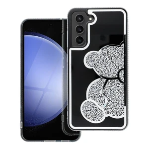 Zadní kryt TEDDY BEAR Case pro Samsun Galaxy A15 4G / A15 5G, stříbrná