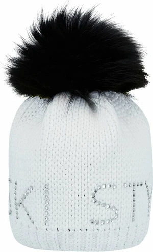 Sportalm Aris Ski Womens Beanie with Fur Optical White UNI Gorros de esquí