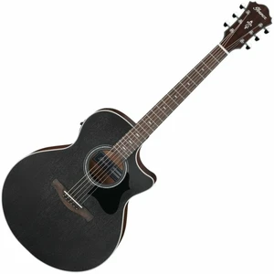 Ibanez AE140-WKH Weathered Black Jumbo Elektro-Akustikgitarren