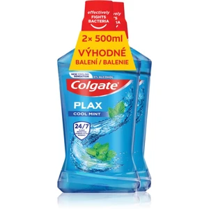 Colgate Plax Cool Mint bylinná ústní voda 2x500 ml