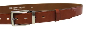 Penny Belts Pánský kožený společenský opasek 35-020-2-43 brown 105 cm