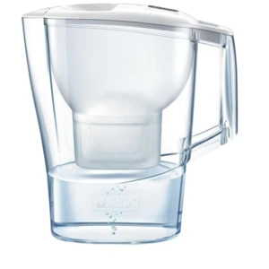 BRITA Aluna Cool Memo, 3x filtr MX PRO, Filtrační konvice, bílá 2.4 l