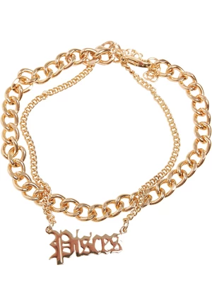 Zodiac Golden Anklet pisces