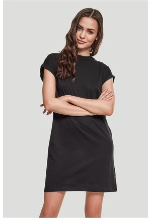 Women's Turtle Extended Shoulder Dress - Black