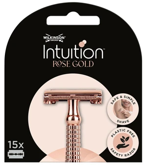 Wilkinson Sword Náhradní žiletky Intuition Double Edge Rose Gold (Blades) 15 ks