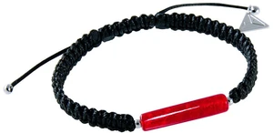 Lampglas Úchvatný partnerský náramek Shamballa Red Line s 24karátovým zlatem v perle Lampglas BSHX7