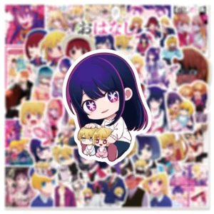 10/50Pcs Caroon Anime Oshi No Ko Stickers Kawaii Figure Hoshino Ai Akuamarin Rubii Sarina Gorou Sticker Notebook Decal Toys