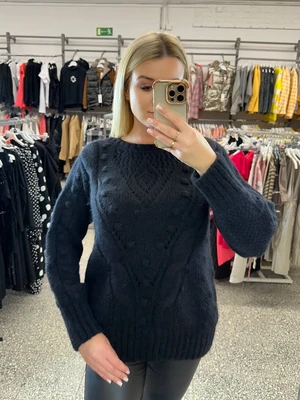 Black openwork sweater By o la La