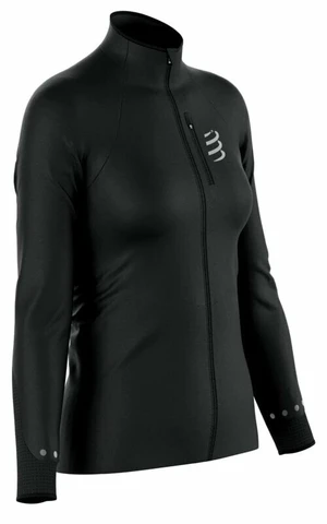 Compressport Hurricane Windproof W Black L Chaqueta para correr