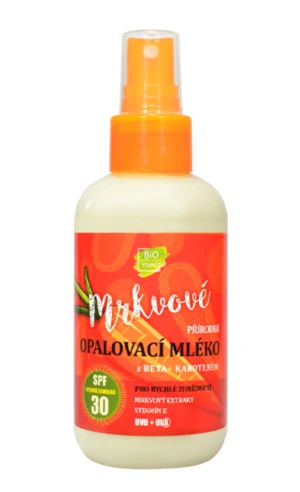 VIVACO Mrkvové opaľovacie mlieko SPF 30 s betakaroténom 150 ml