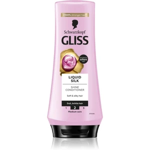 Schwarzkopf Gliss Liquid Silk regeneračný balzam pre posilnenie a lesk vlasov 200 ml