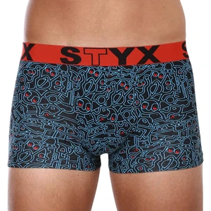 Pánské boxerky Styx art sportovní guma doodle