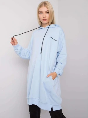 Light blue women's hoodie