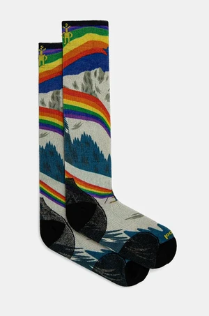 Lyžařské ponožky Smartwool Zero Cushion Rainbow Trails Print SW002619