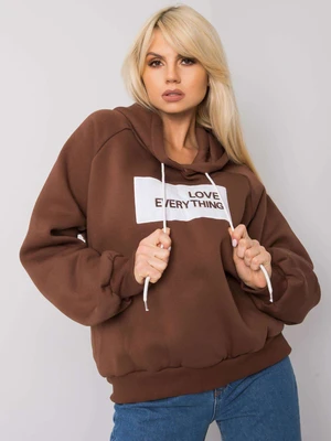 Brown padded sweatshirt