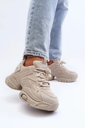 Sneakers on a massive GOE Beige sole