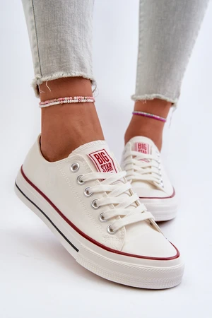 Women's Low Sneakers Big Star White