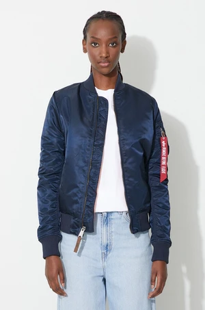 Bomber bunda Alpha Industries MA-1 VF 59 tmavomodrá barva, přechodná, 133009.07-navy