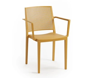 Jedálenská stolička GRID ARMCHAIR Hořčicová