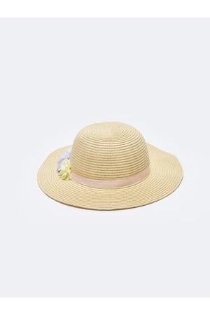 LC Waikiki Bias Detail Girl's Straw Fedora Hat