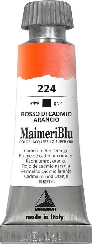 Maimeri Blu Akvarelová farba Cadmium Red Orange 224 12 ml 1 ks