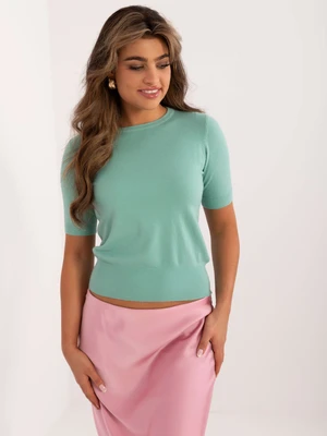 Mint women's classic sweater with cuff