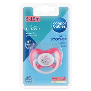 CANPOL BABIES Dudlík kaučukový třešinka BUNNY&COMPANY 6-18m růžový