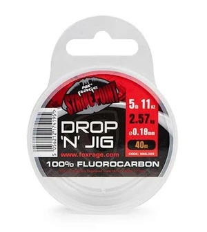 Fox Rage Fluorocarbon Strike Point Drop N Jig Line 40m 0,40mm 21,38lb