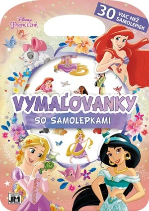 Vymaľovanky so samolepkami Disnej Princezná