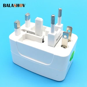 All In One International Plug Adapter Conversion Plug Universal Adaptor World Travel AC Power Adapter AU US UK EU Converter