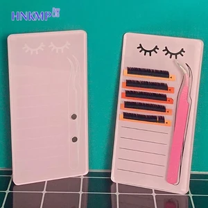 Acrylic Novel Lashes Palette Holder Eyelash Display Board With Magnetic Design For Eyelash Tweezers Storage