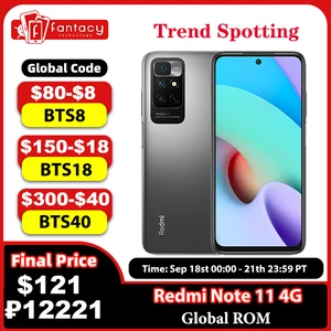 Global ROM Redmi Note 11 4G 50MP Triple Camera 6.5'' 90Hz Display MTK Helio G88 5000mAh 18W Fast Charge China Version