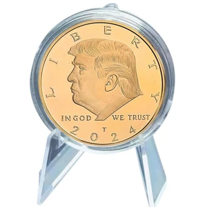 Trump 2024 Coins Save America Again US Coin Gold Plated Souvenirs And Gifts In God We Trust Home Decorations Commemorative Coin