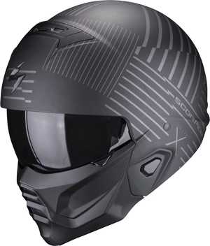 Scorpion EXO-COMBAT II MILES Matt Black/Silver 2XL Casco