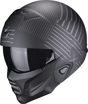 Scorpion EXO-COMBAT II MILES Matt Black/Silver M Přilba