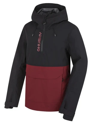 Husky  Nabbi M black/bordo, L Pánska outdoorová bunda