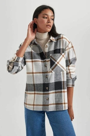 DEFACTO Flanel Long Sleeve Shirt